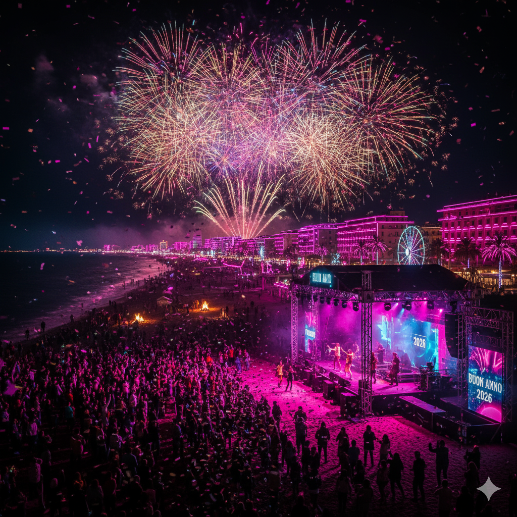 La notte Rosa Rimini Riccione Misano Cattolica